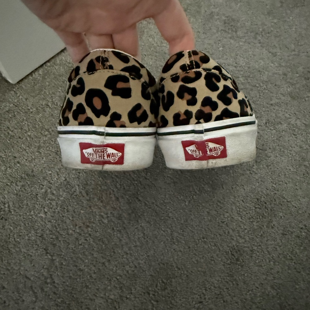 Vans Leopard Print Slip-On Flats - Picture 3 of 4